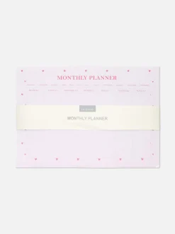 Agenda Mensal A4 Padrão Coração