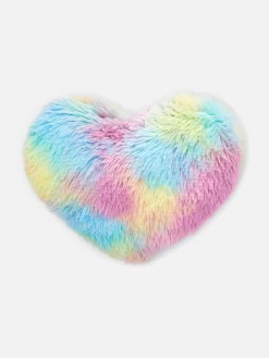 Almofada Decorativa Felpuda Forma Coração