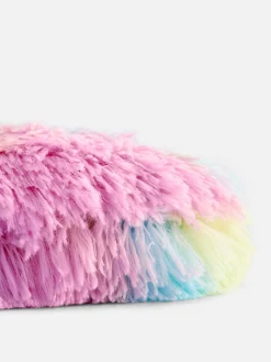 Almofada Decorativa Felpuda Forma Coração