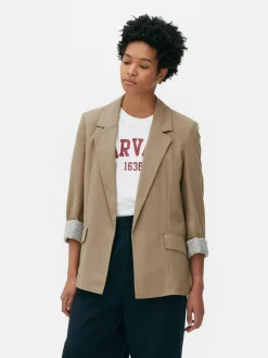 Blazer Corte Justo S/ Botões