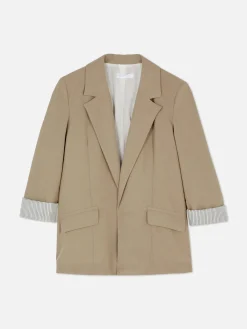 Blazer Corte Justo S/ Botões