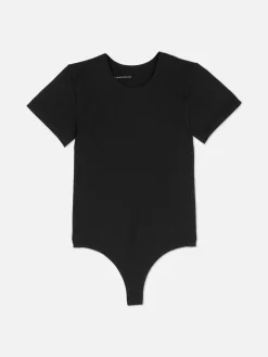 Body T-shirt Canelado S/ Costuras