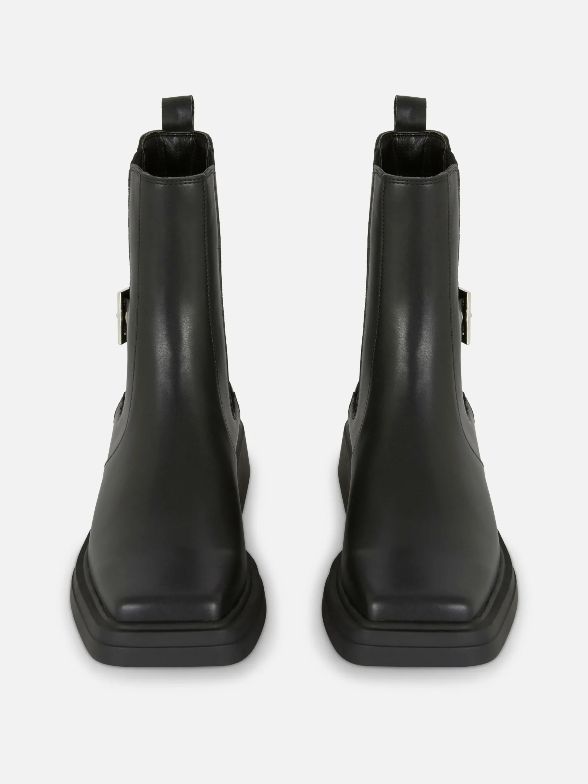 Bota SChelsea Imitação Pele Biqueira Quadrada