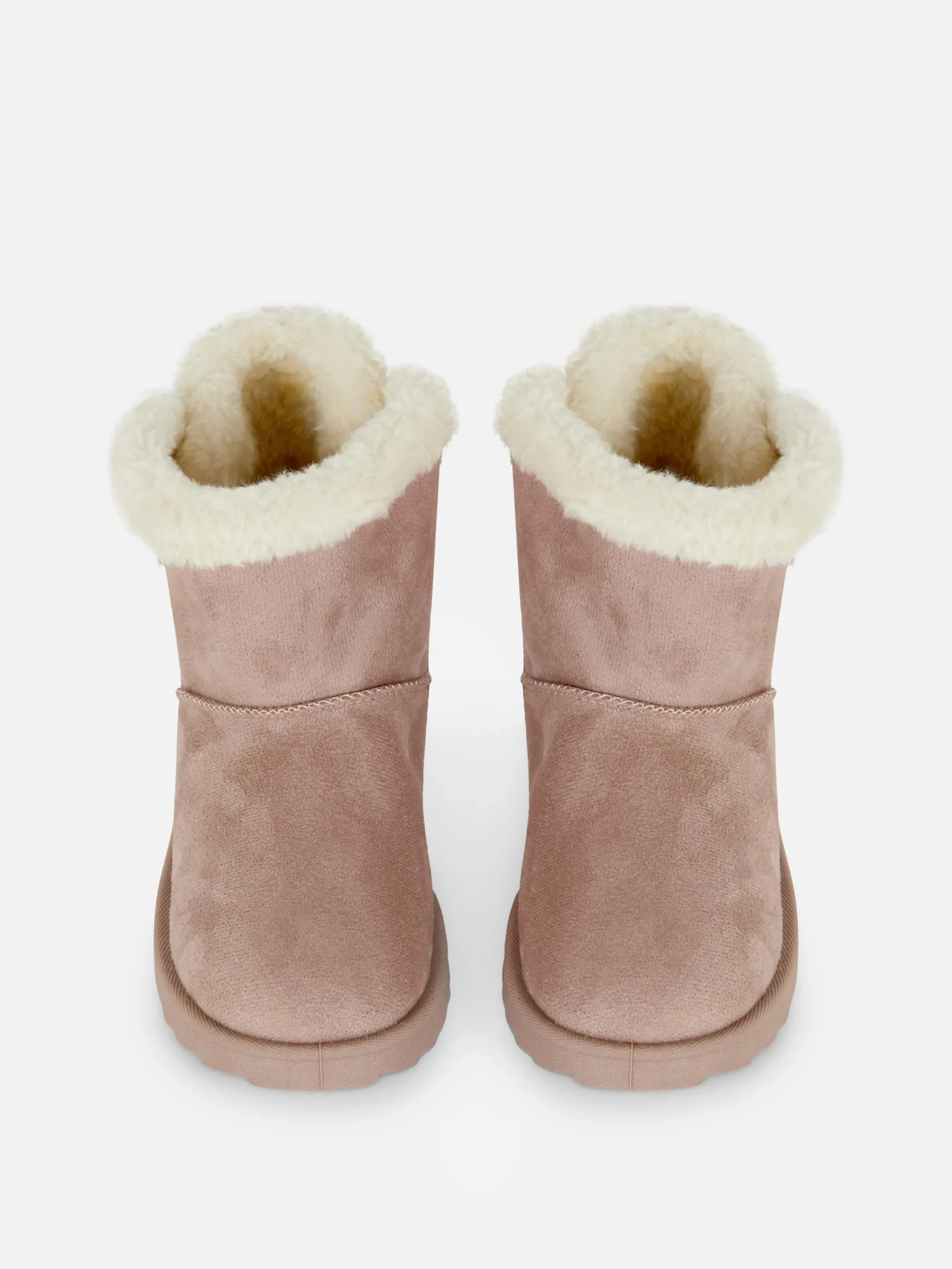 Botas Forro Pelúcia Laço Atrás