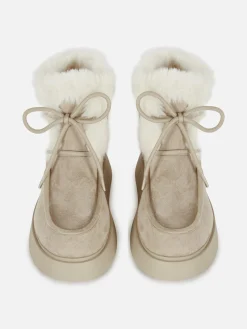 Botas Rebordo Imitação Pelo Rita Ora