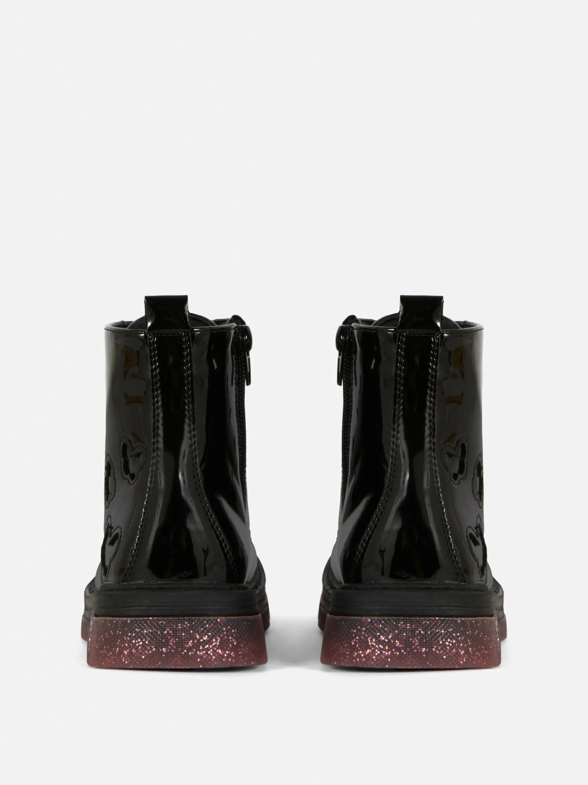 Botas Sola Cintilante Imitação Pele Verniz