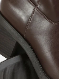 Botas Tacão Grosso S/ Atacadores Rita Ora