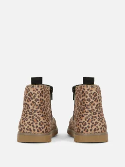 Botins Fecho Correr Leopardo