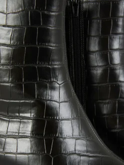 Botins Salto Biqueira Quadrada