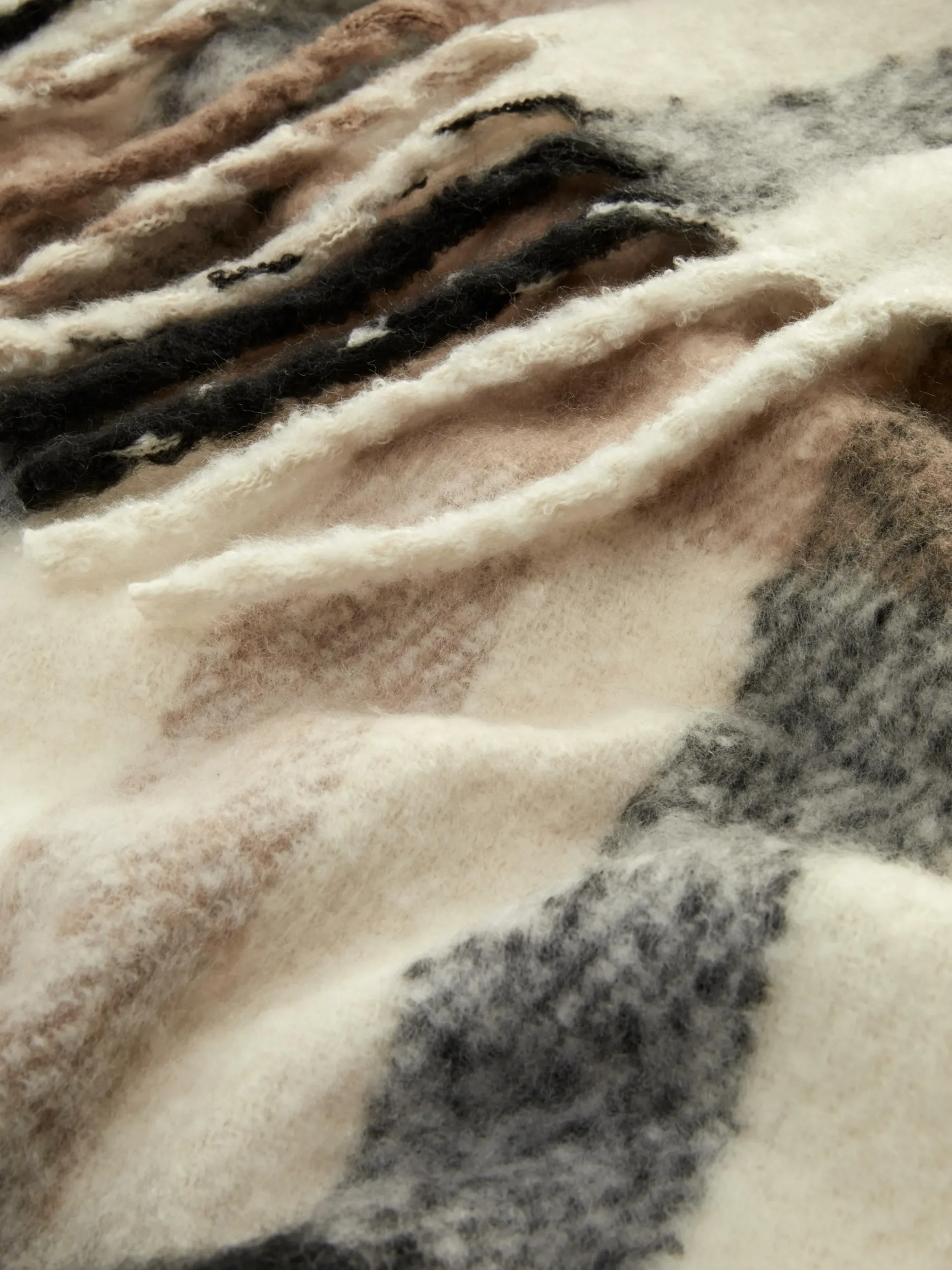 Cachecol Escovado Franjas