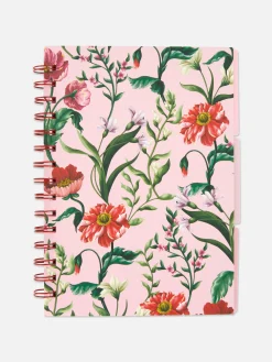 Caderno A5 Padrão Floral