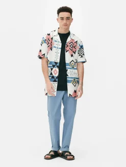 Calças Chino Elásticas Corte Justo