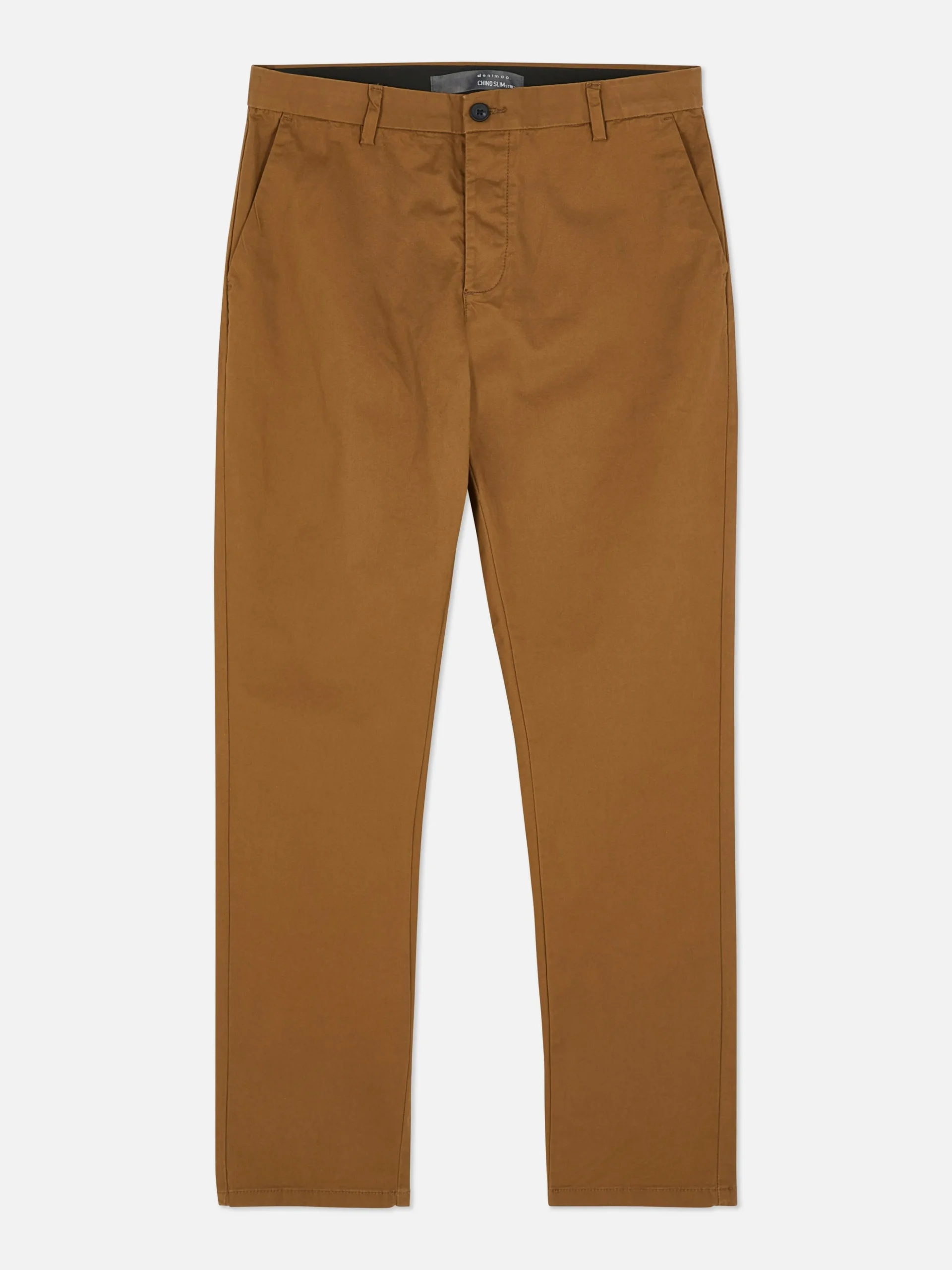 Calças Chino Elásticas Corte Justo