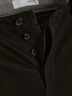 Calças Chino Elásticas Corte Perna Direita