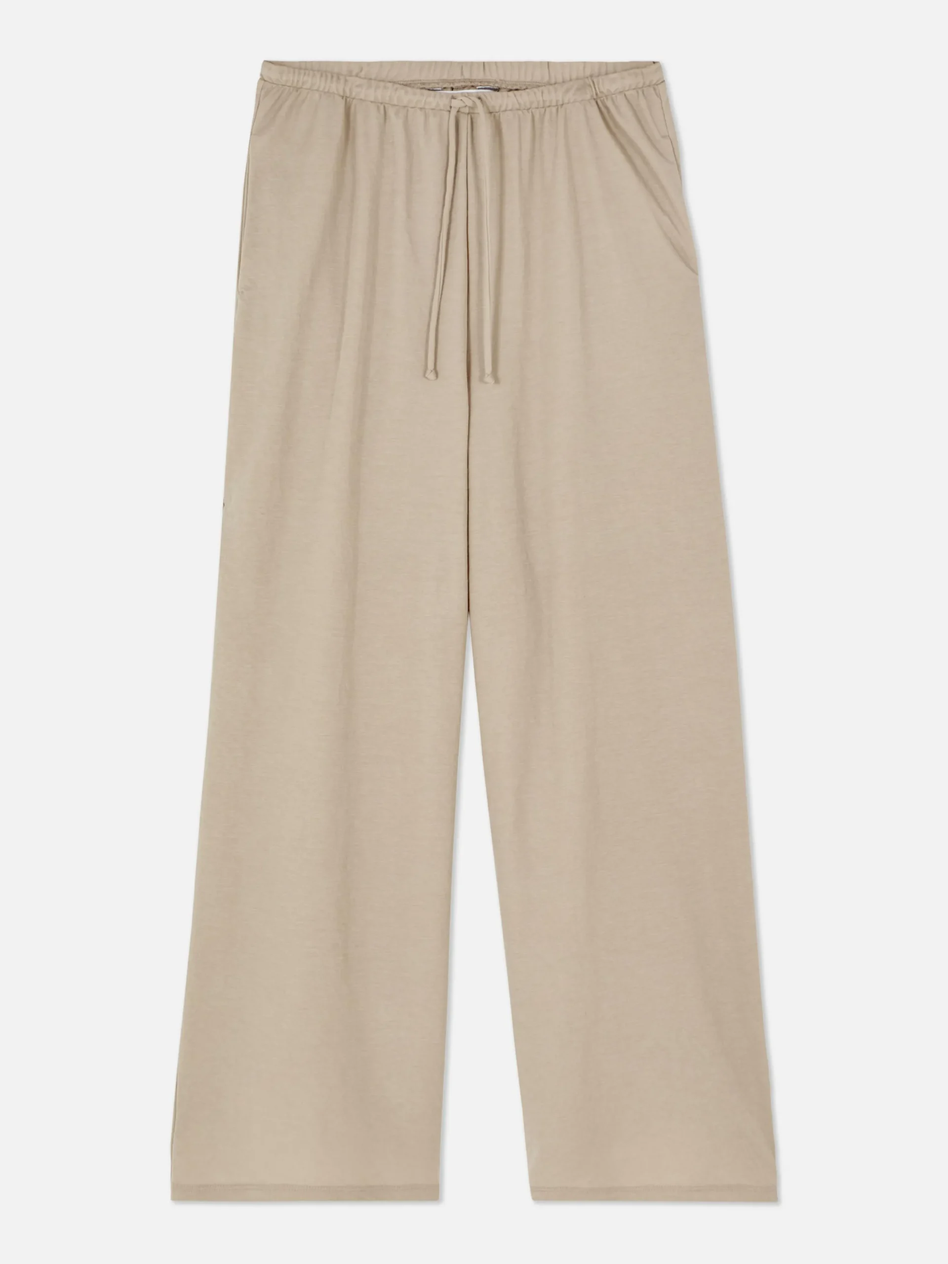 Calças Cordão Corte Perna Direita