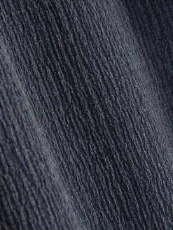 Calças Cordão Tecido Enrugado