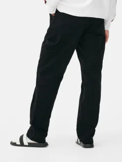 Calças Estilo Carpinteiro Corte Regular