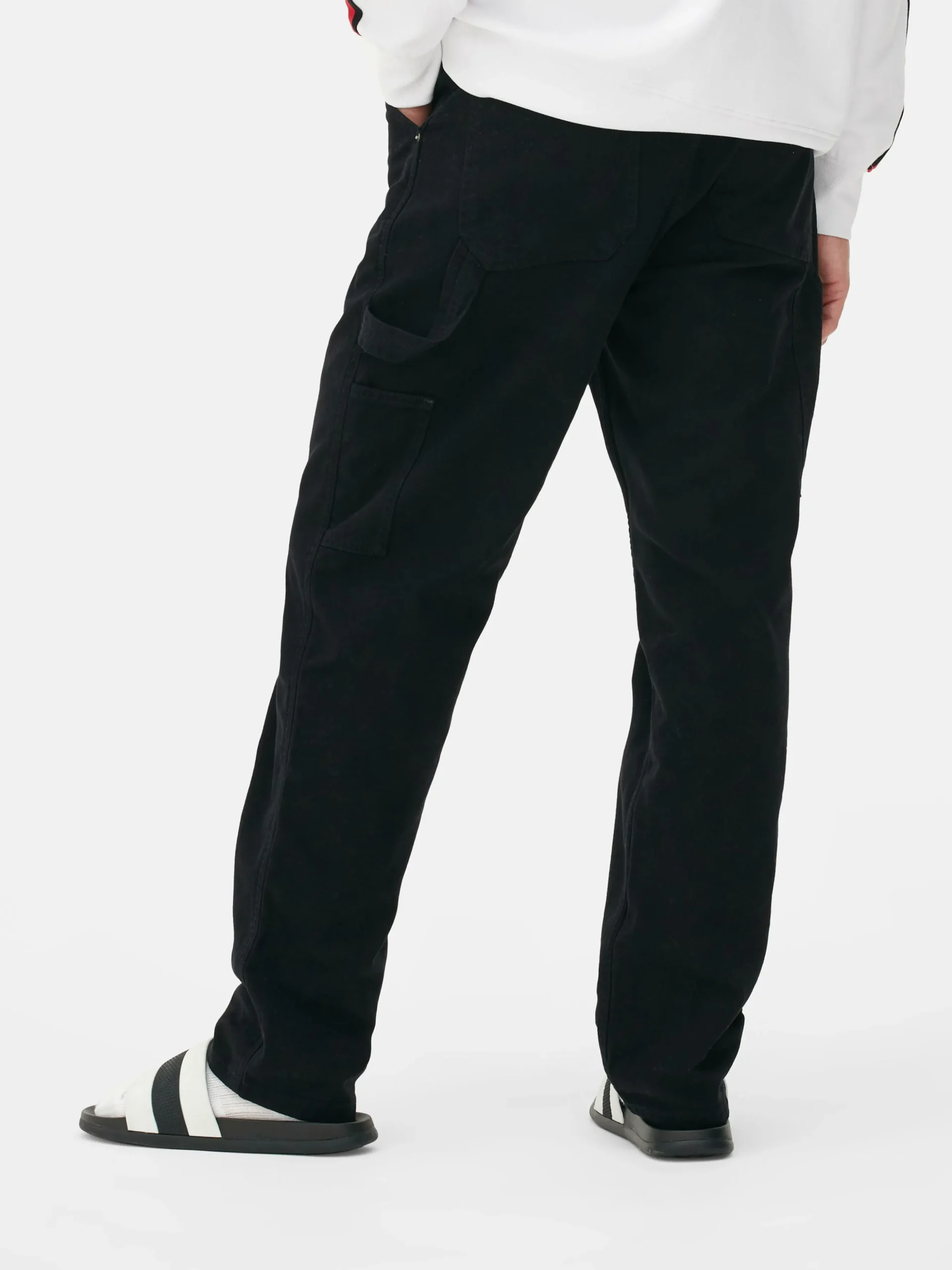 Calças Estilo Carpinteiro Corte Regular