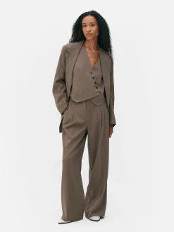 Calças Frente Plissada Medida