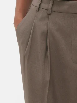 Calças Frente Plissada Medida