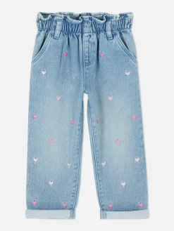 Calças Ganga Bordado Coração