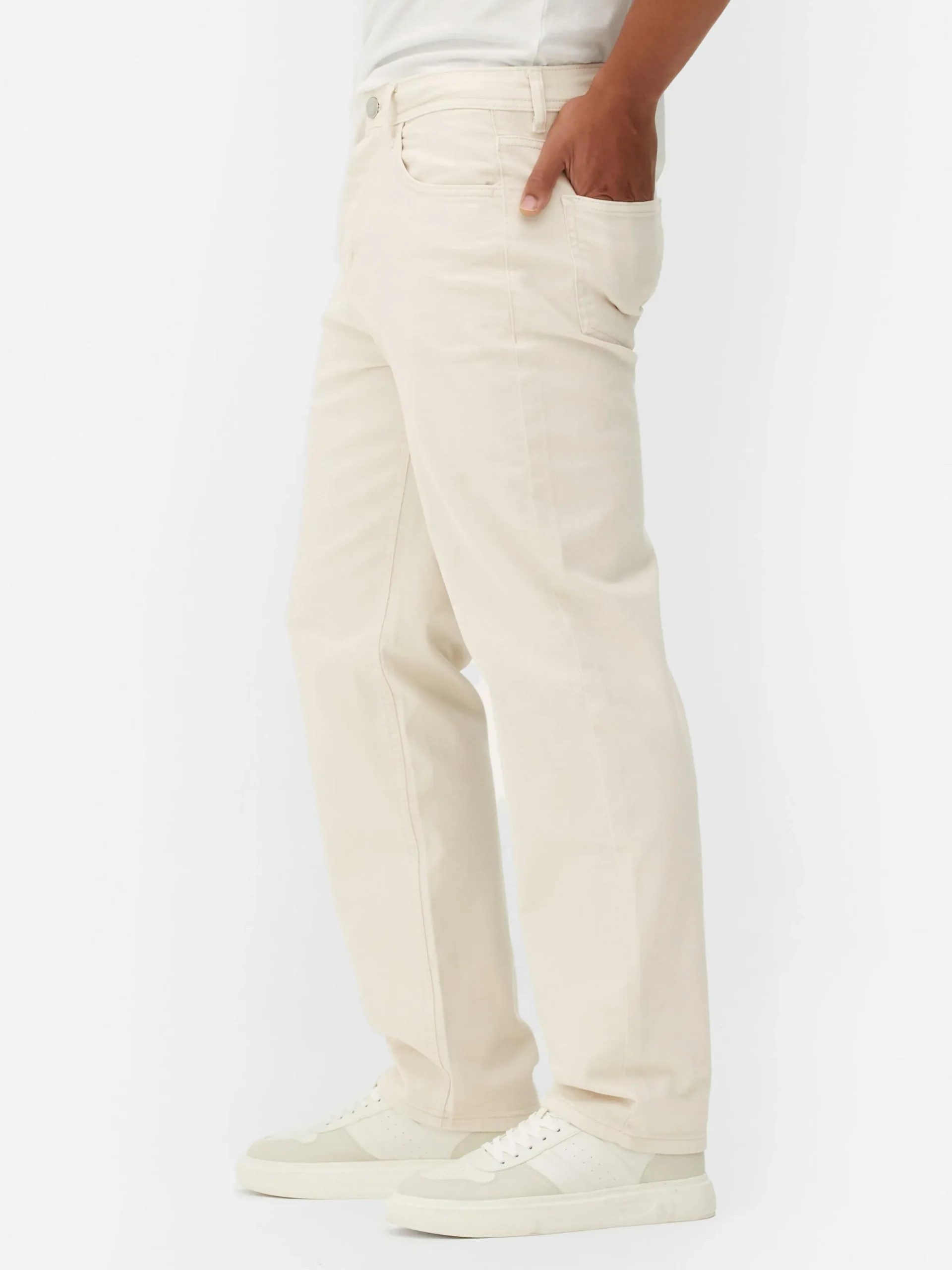 Calças Ganga Corte Perna Direita Folgada