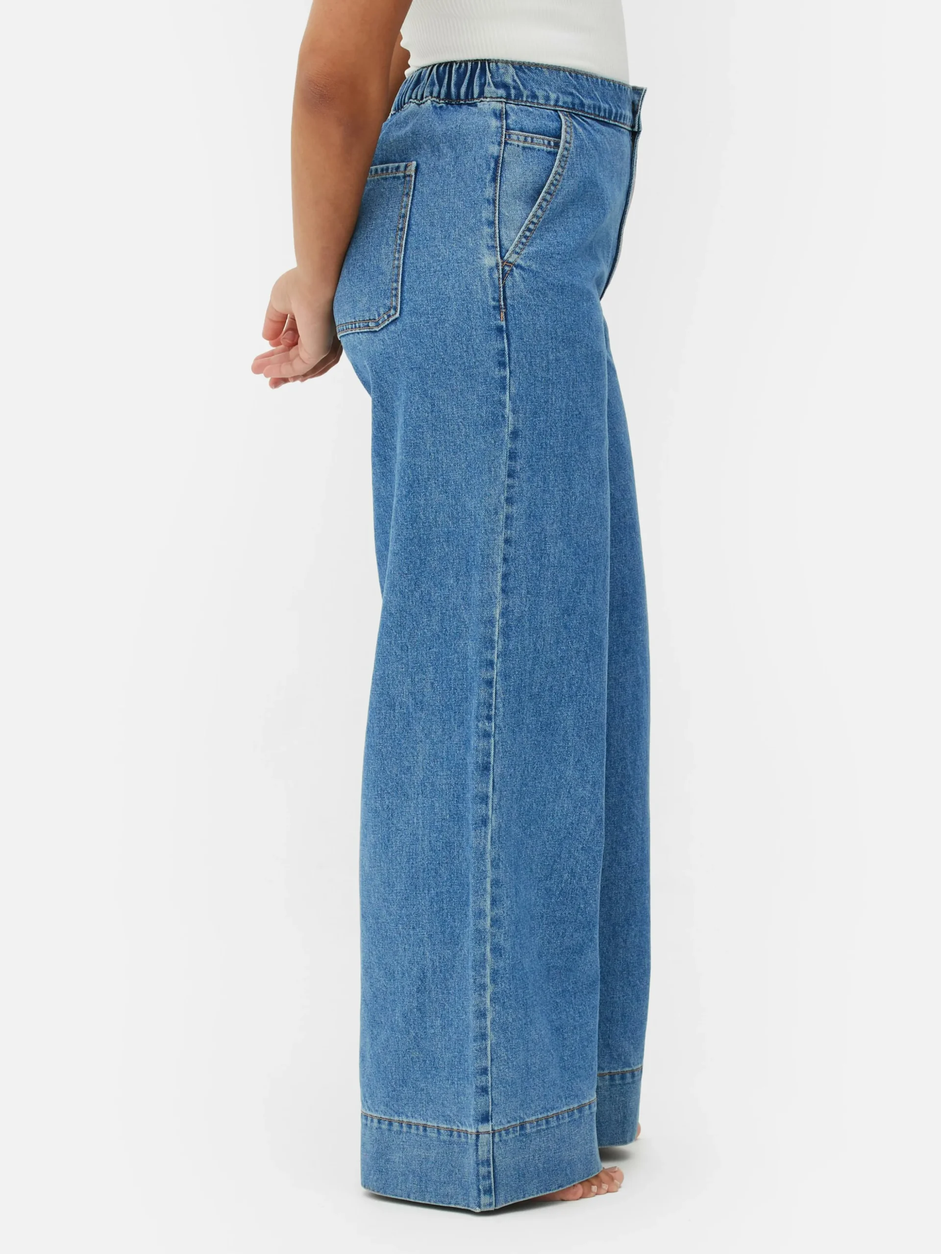 Calças Ganga Largas Elásticas