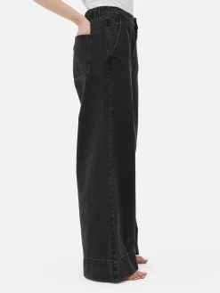 Calças Ganga Largas Elásticas