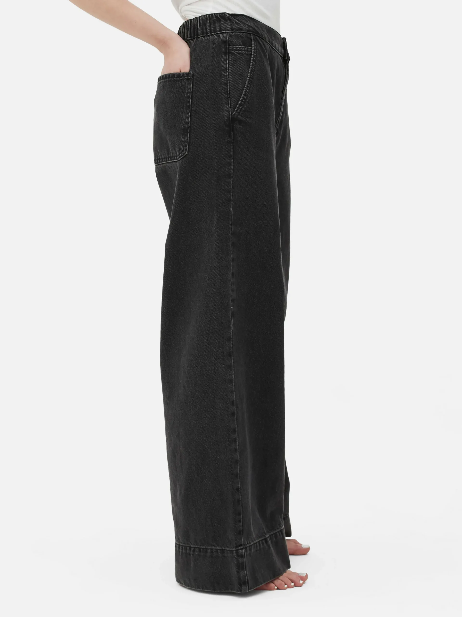 Calças Ganga Largas Elásticas