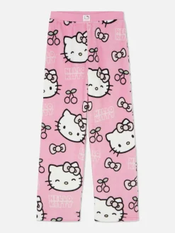 Calças Pijama Corte Perna Larga Hello Kitty 50º Aniversário
