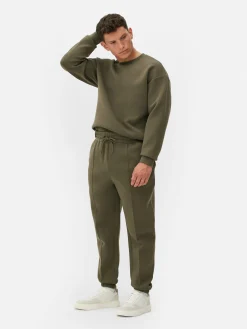 Calças Treino Com Punhos Pregas Kem