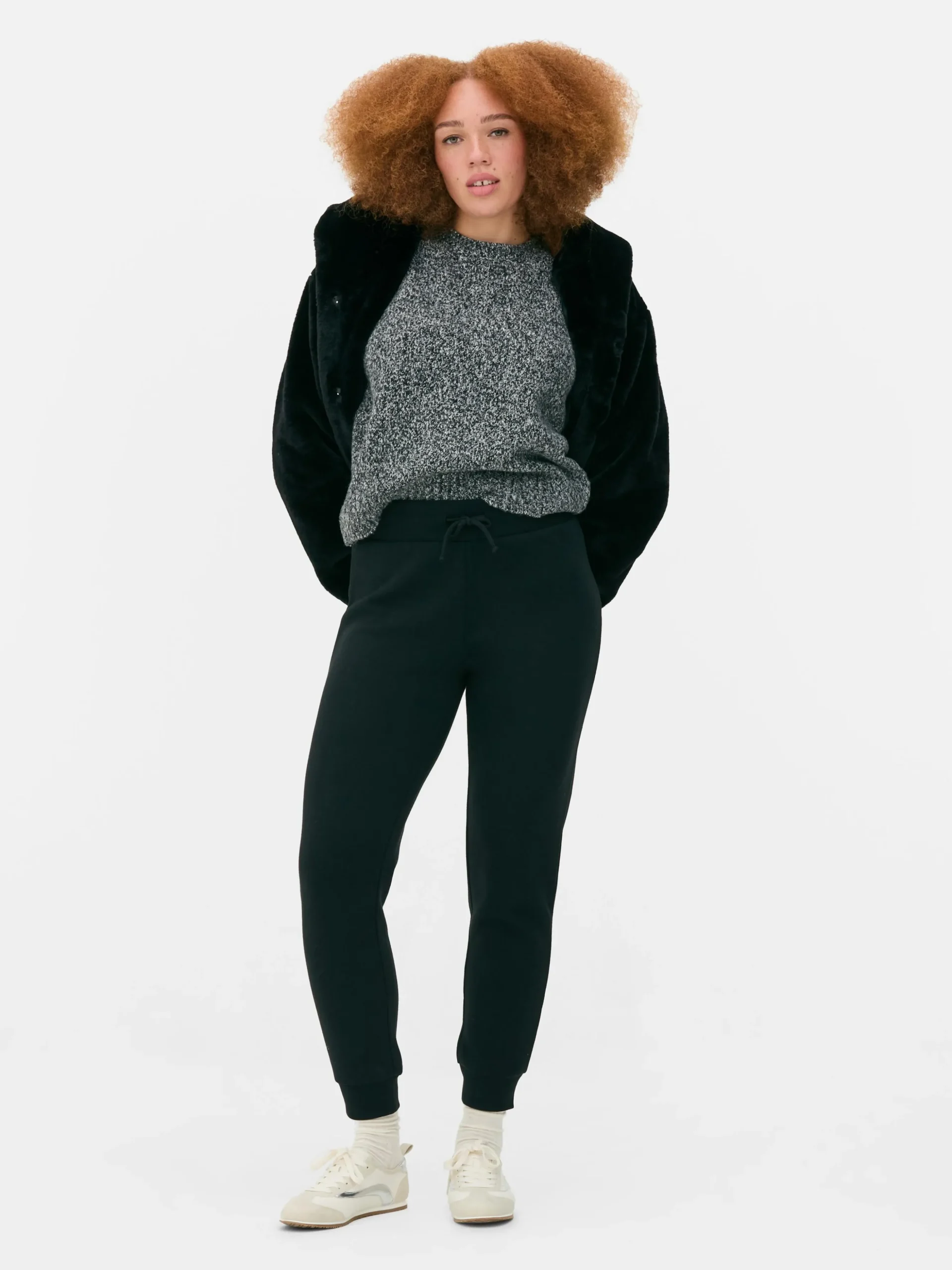 Calças Treino Skinny Cordão