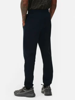 Calças Treino Texturadas Cintura Elástica