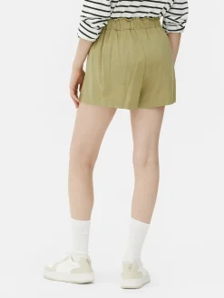 Calções Paperbag Nó à Frente