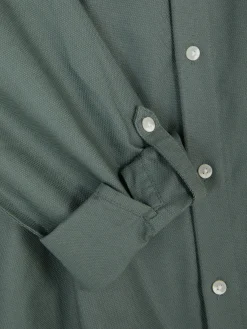 Camisa Botões Manga Enrolada