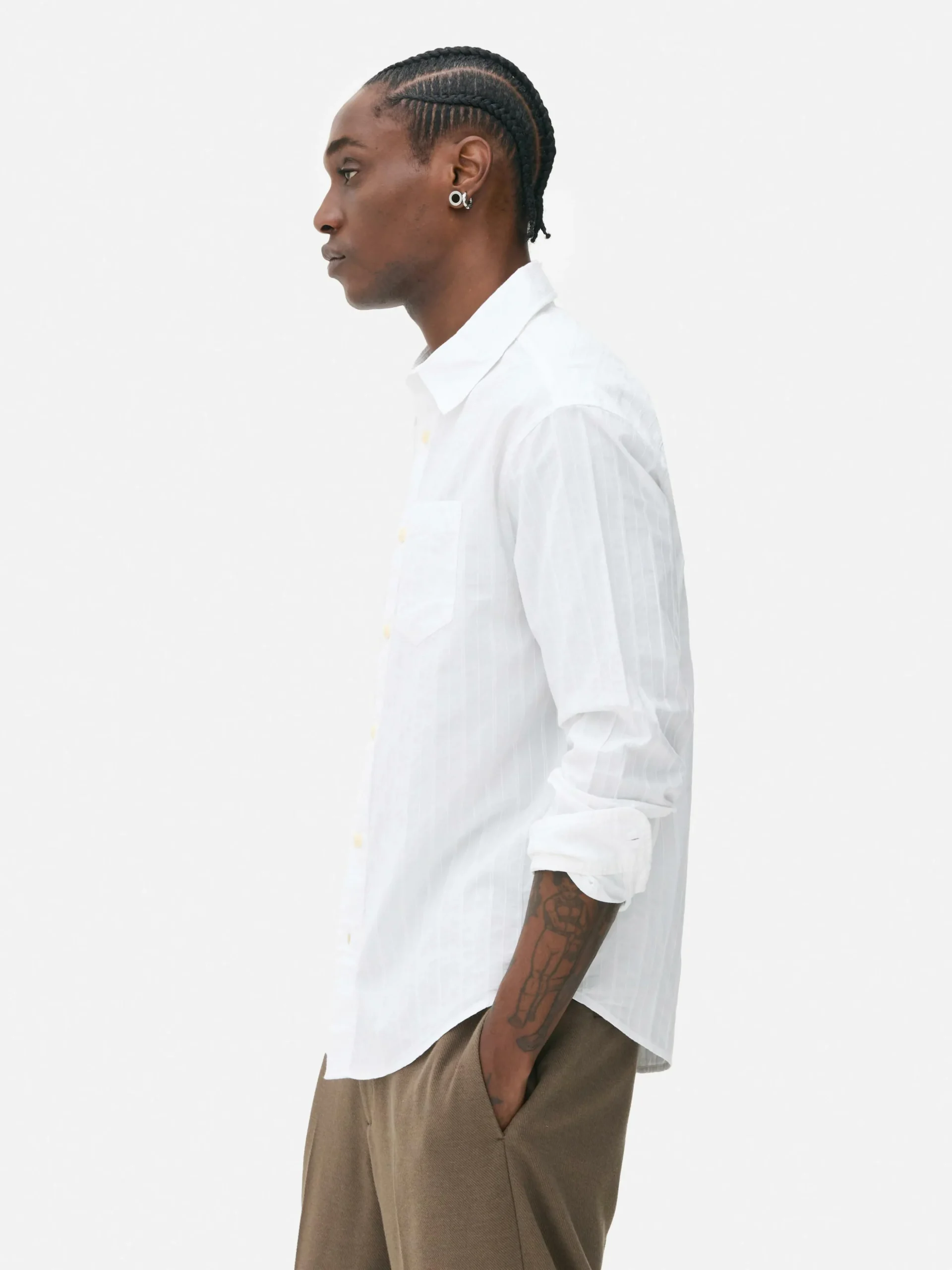 Camisa Manga Comprida Jacquard