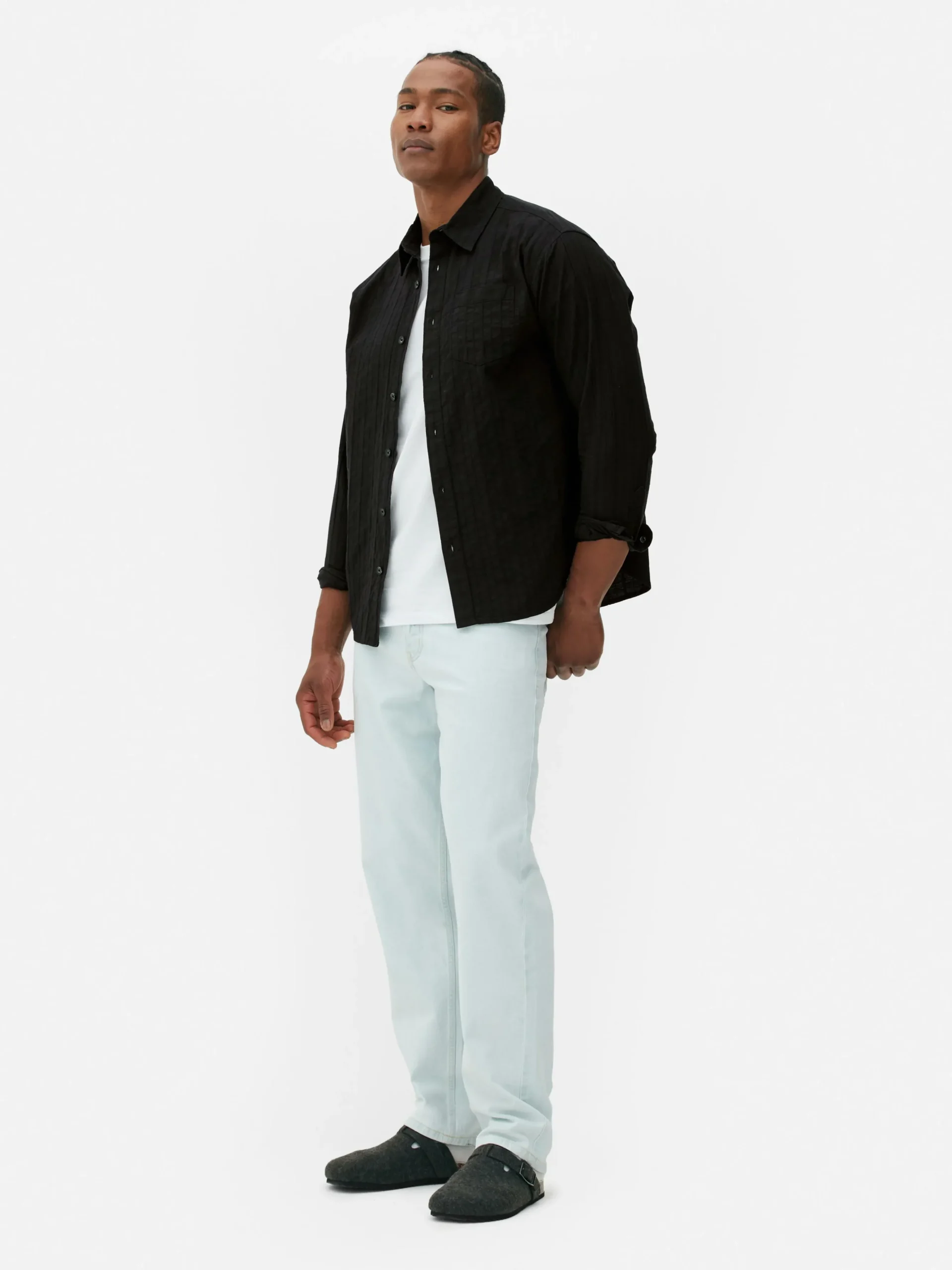 Camisa Manga Comprida Jacquard