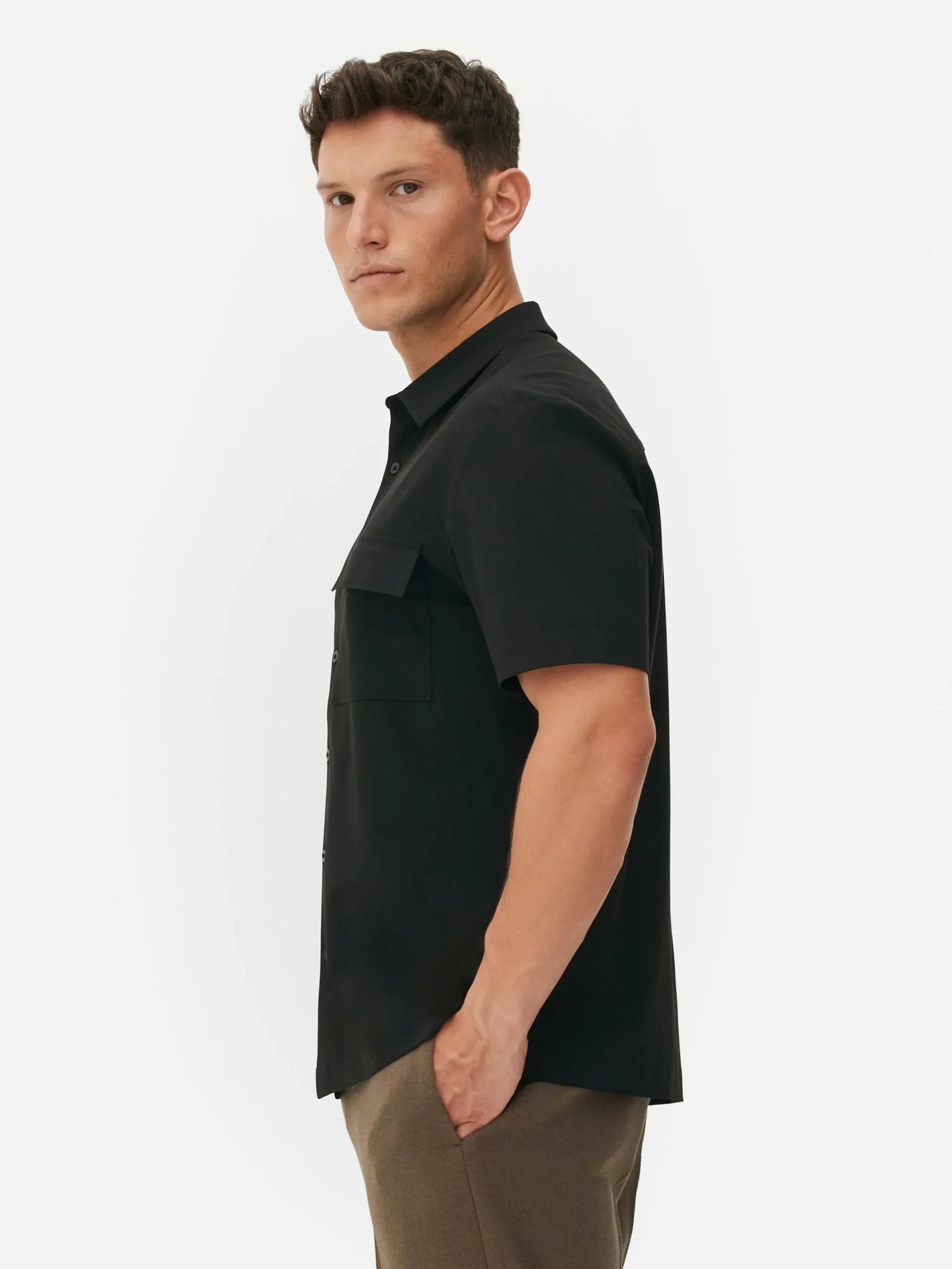 Camisa Manga Curta Corte Folgado Kem