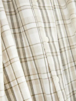 Camisa Manga Curta Xadrez Texturada