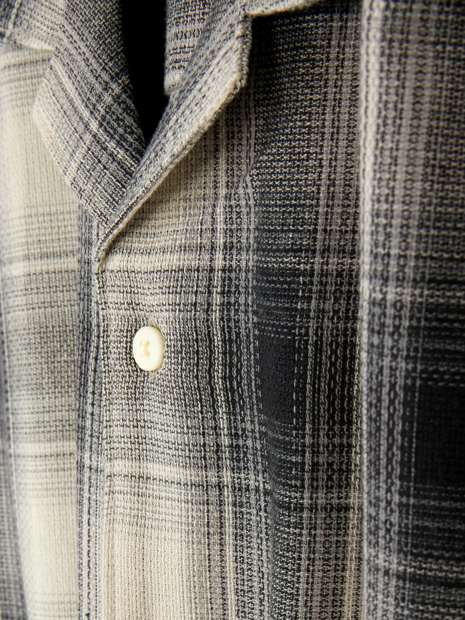 Camisa Manga Curta Xadrez Texturada