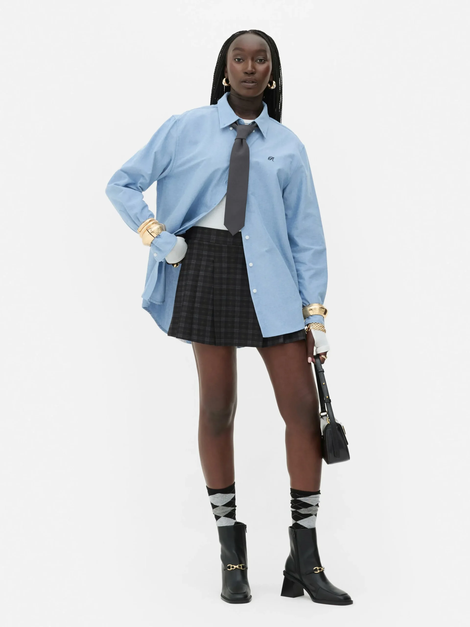 Camisa Oxford Botões Rita Ora