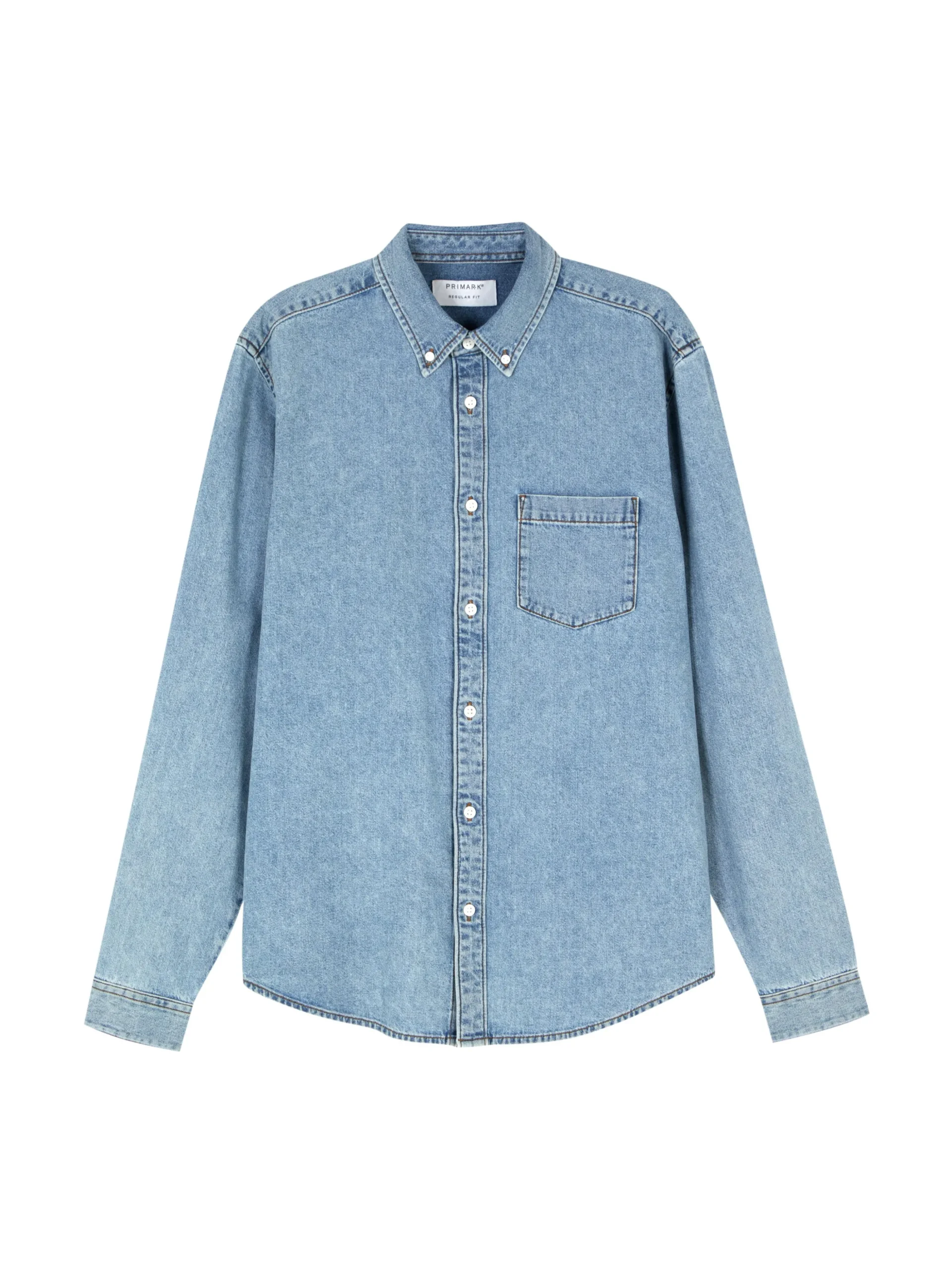 Camisa Sarja Algodão Manga Comprida