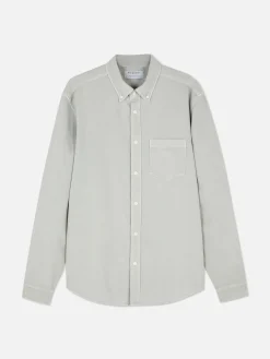 Camisa Sarja Algodão Manga Comprida