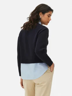 Camisa/camisola Malha Slogan Dois-em-um