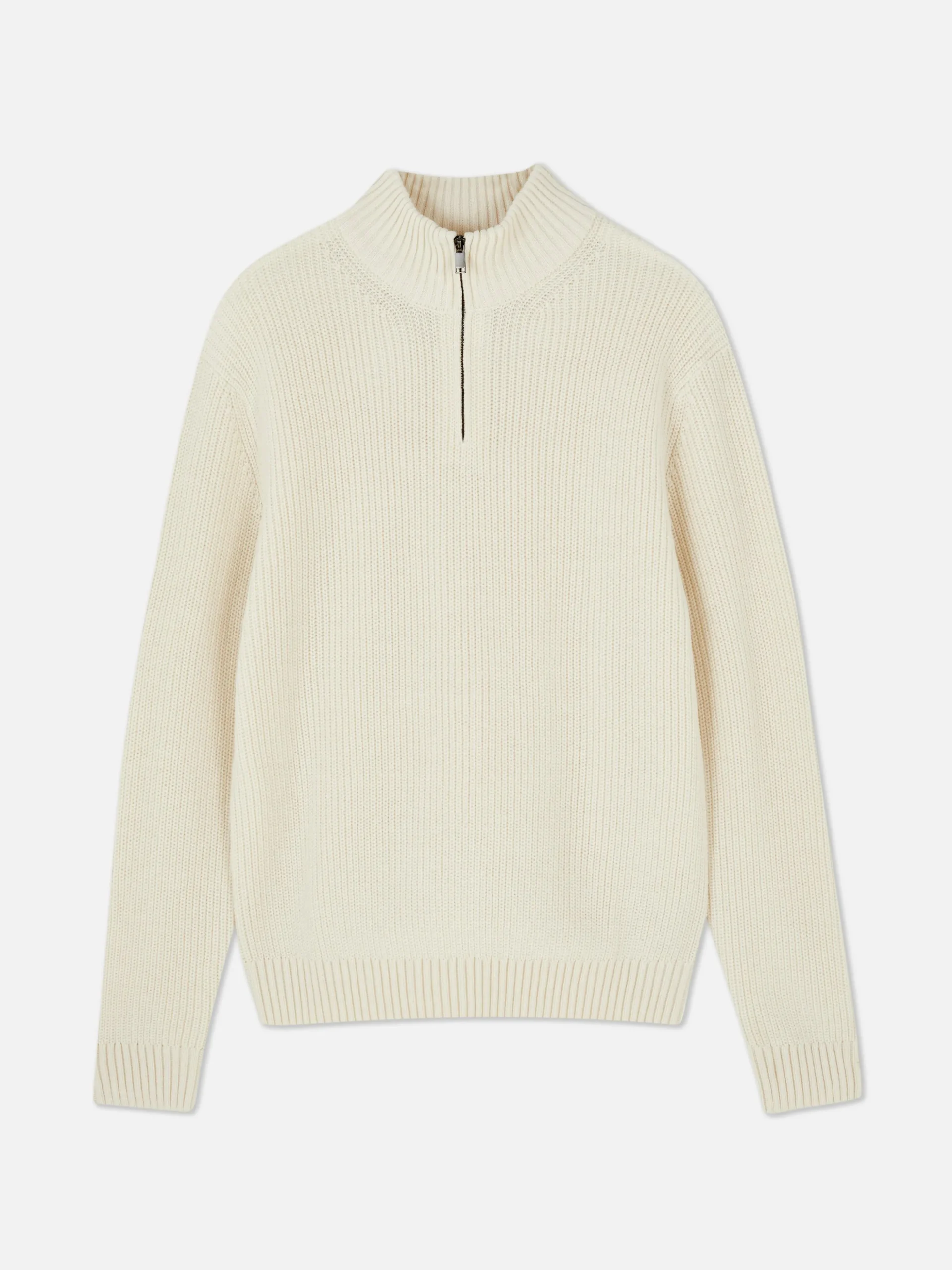 Camisola 1/2 Fecho Correr Malha Canelada