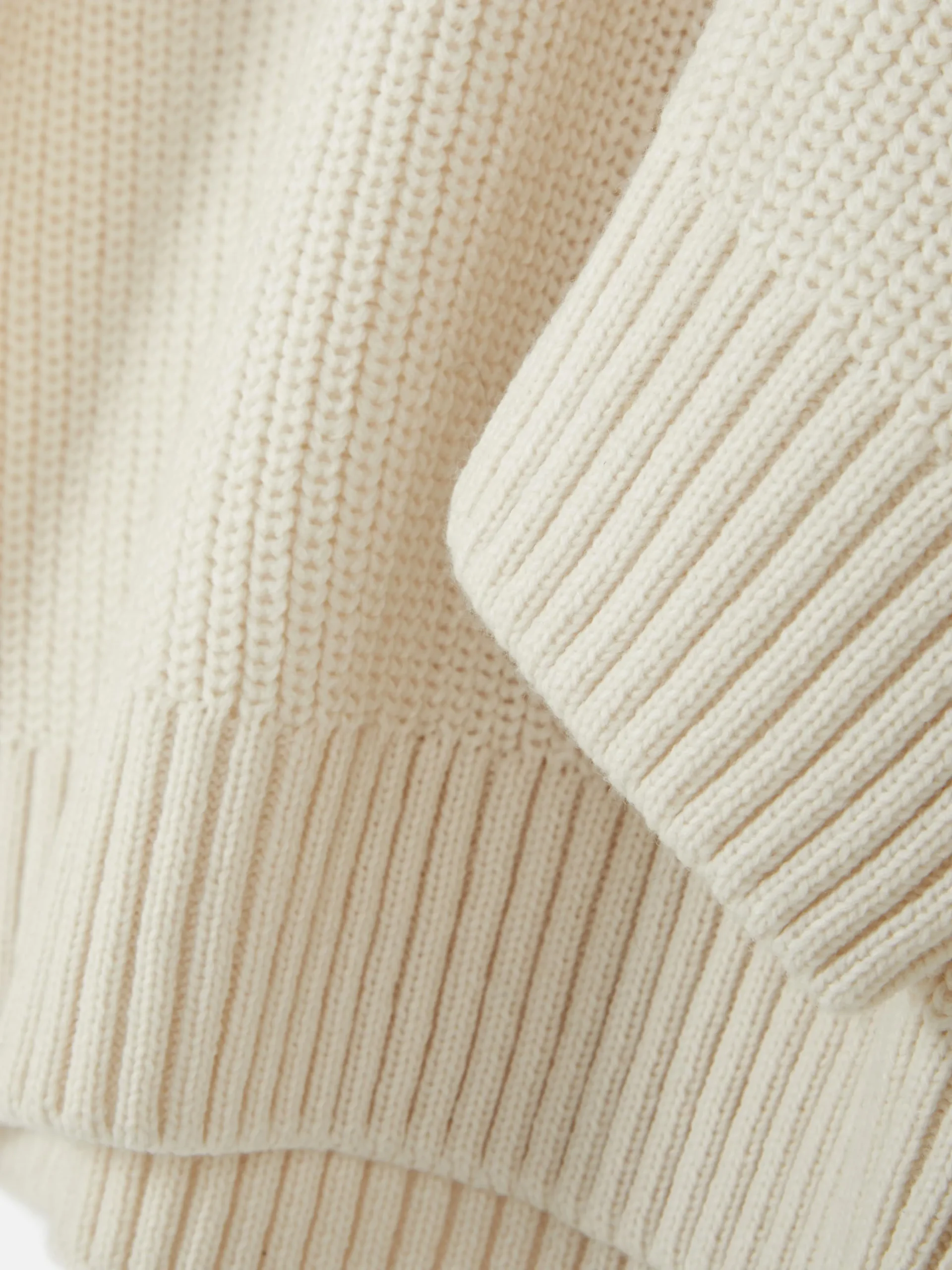 Camisola 1/2 Fecho Correr Malha Canelada