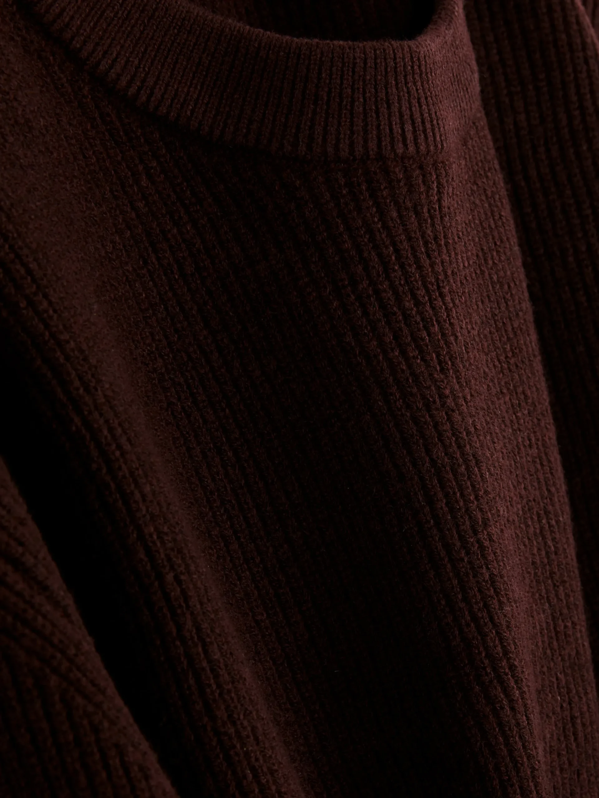 Camisola Canelada Decote Redondo