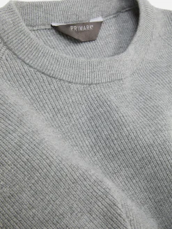 Camisola Canelada Decote Redondo