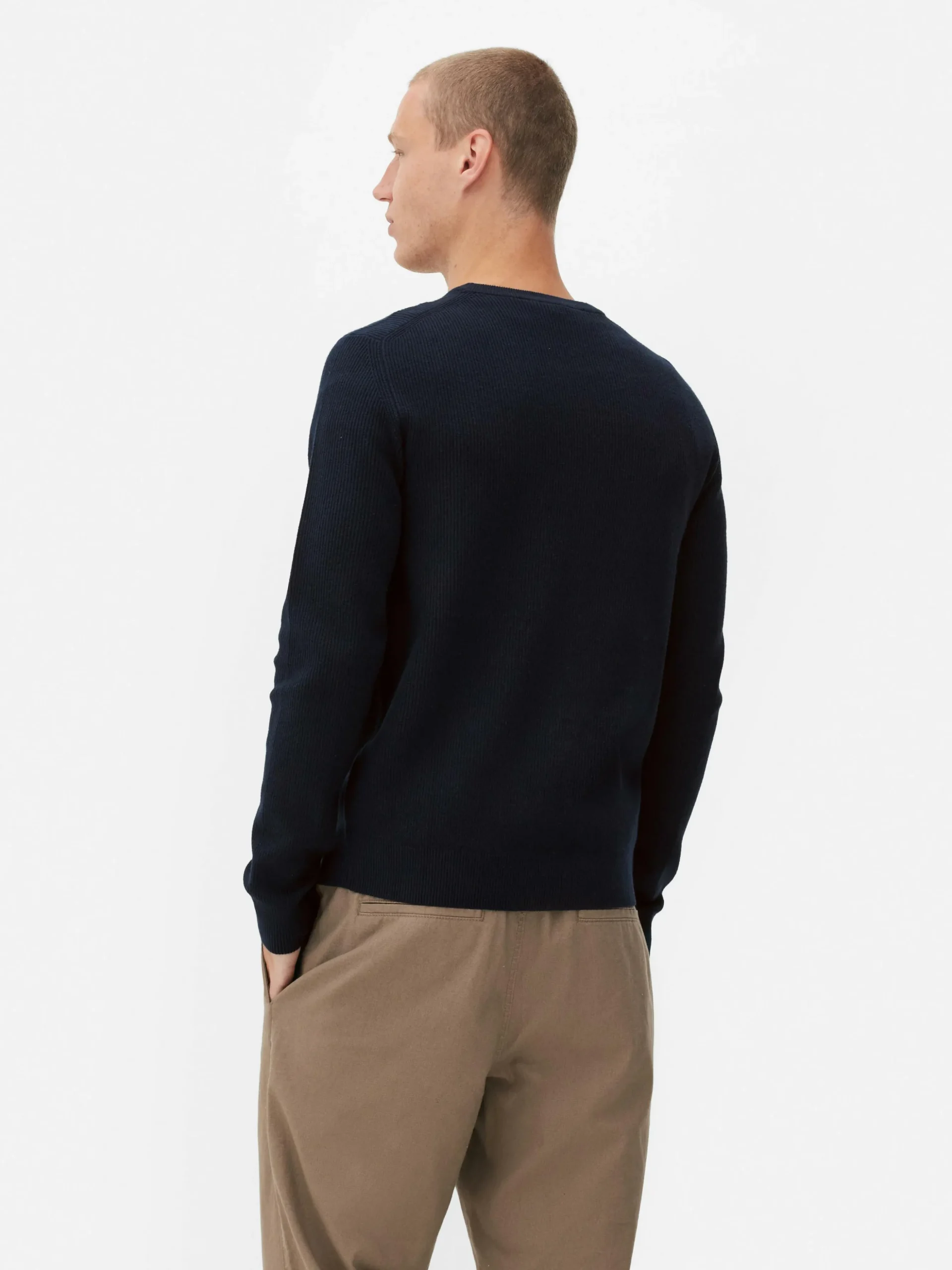 Camisola Canelada Decote Redondo