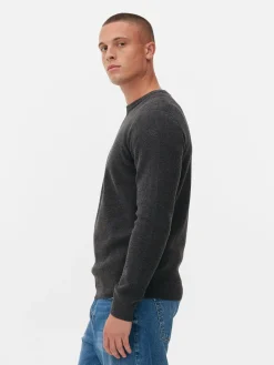 Camisola Canelada Decote Redondo